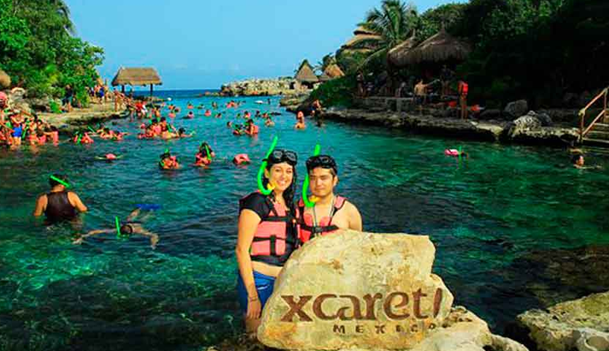 Xcaret underground river